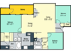 3x2 2nd Floor with Cathedral Ceiling